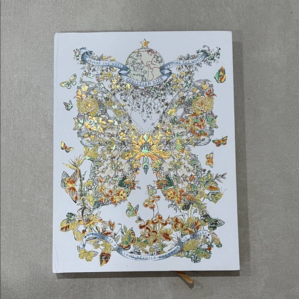 Christian Dior Orange Butterfly Notebook 🦋